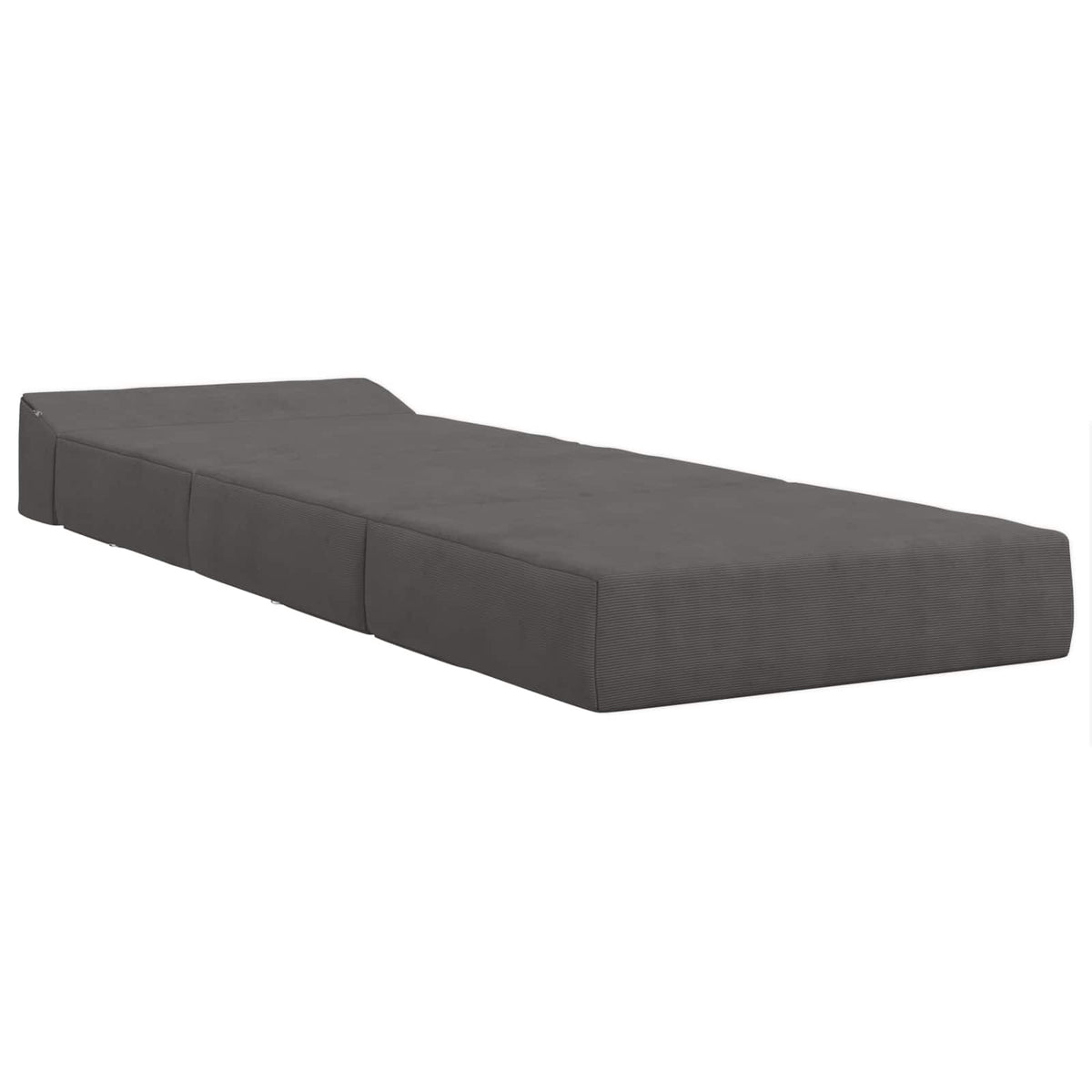 Divano Letto Pieghevole 2 posto Grigio Scuro 70 x 60 x 63 cm
