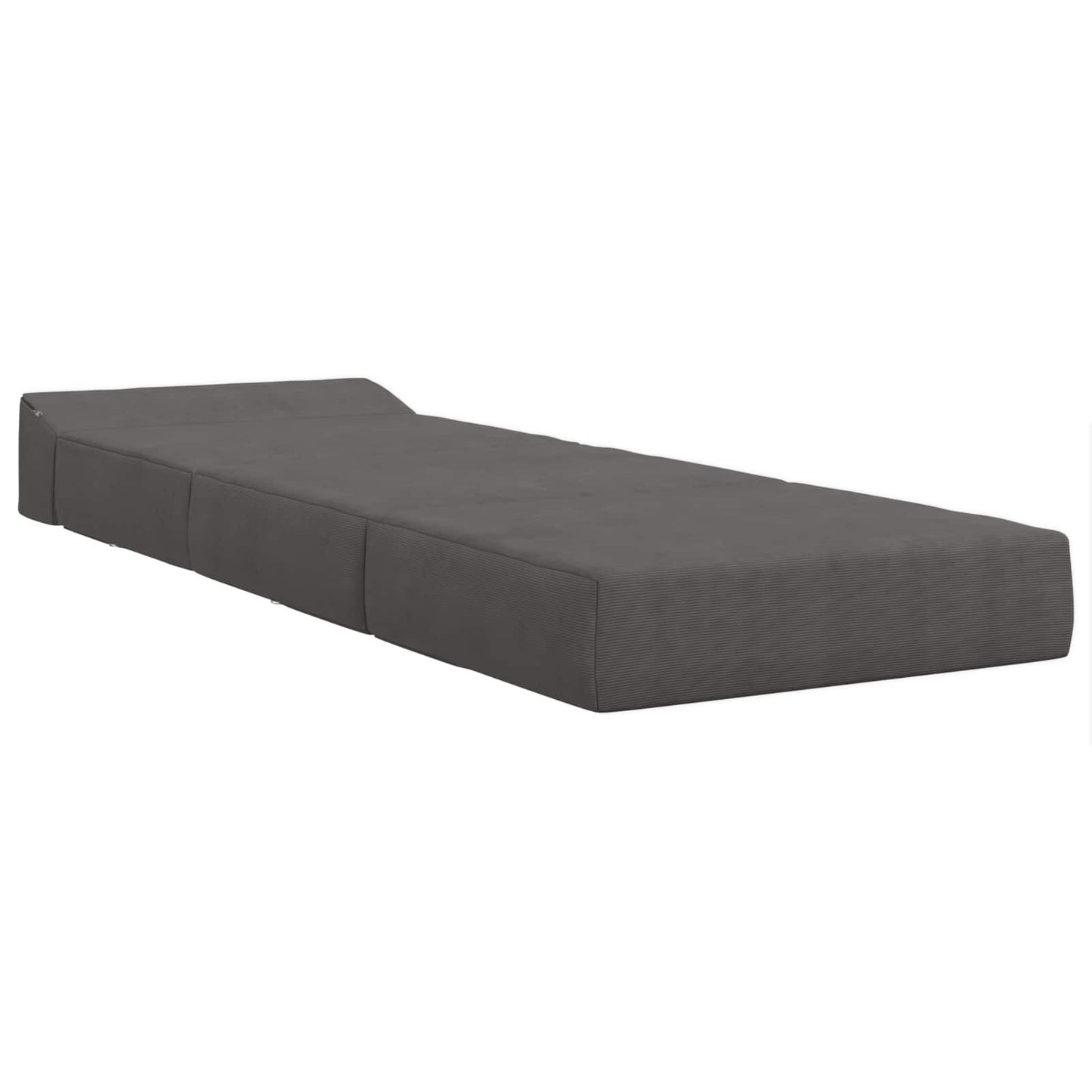 Divano Letto Pieghevole Grigio Scuro 200 x 70 x 15 cm