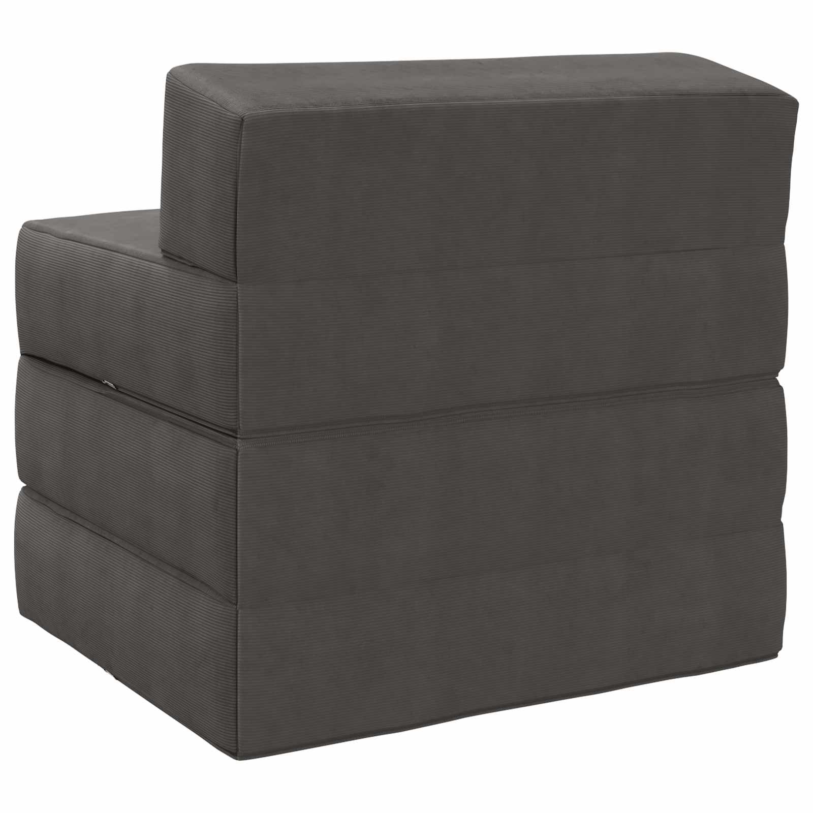 Divano Letto Pieghevole Grigio Scuro 200 x 70 x 15 cm | homemem39