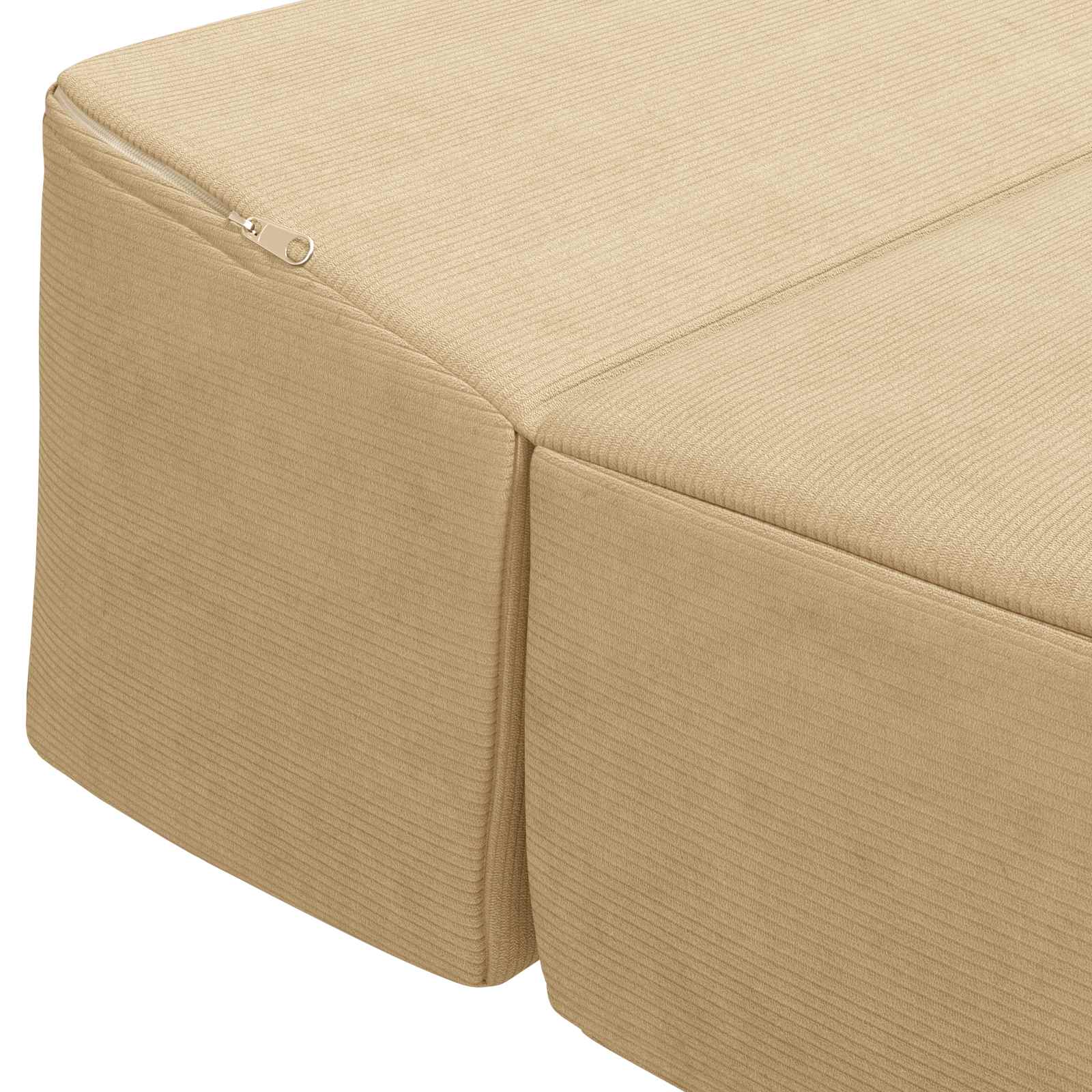 Divano Letto Pieghevole Grigio Verde Chiaro 200 x 70 x 15 cm | homemem39