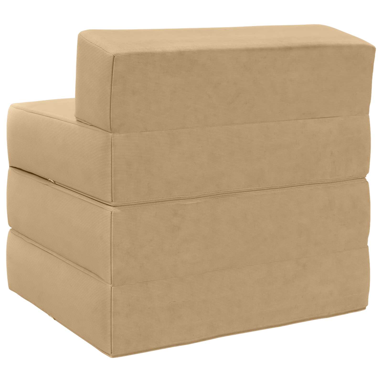Divano Letto Pieghevole Grigio Verde Chiaro 200 x 70 x 15 cm | homemem39