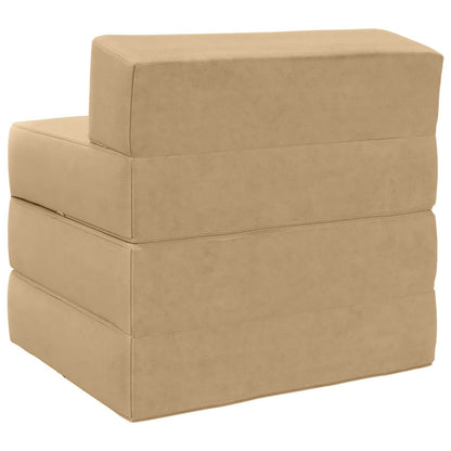 Divano Letto Pieghevole Grigio Verde Chiaro 200 x 70 x 15 cm | homemem39