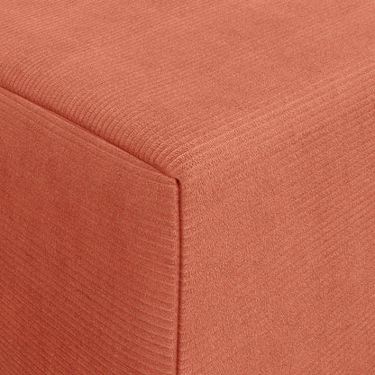 Divano Letto Pieghevole Rosso Arancio 200 x 70 x 15 cm