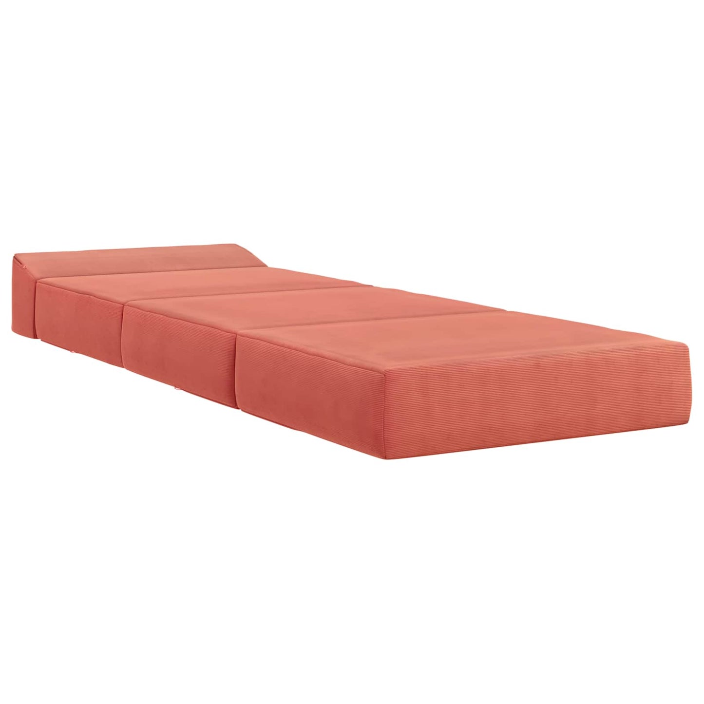 Divano Letto Pieghevole Rosso Arancio 200 x 70 x 15 cm