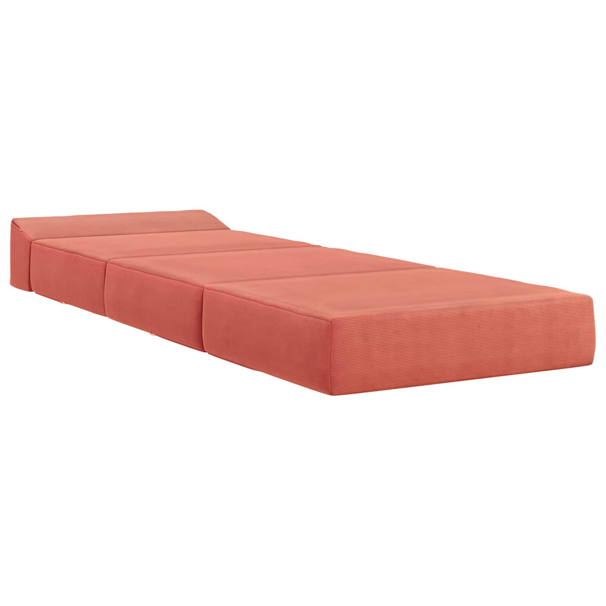 Divano Letto Pieghevole 2 posto Rosso Arancio 70 x 60 x 63 cm