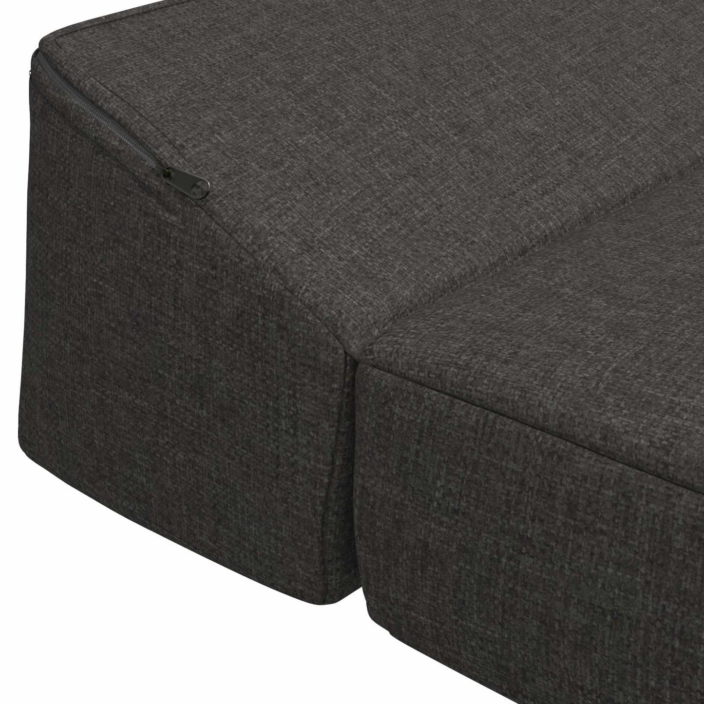 Divano Letto Pieghevole Grigio Scuro 200 x 70 x 10 cm Tessuto