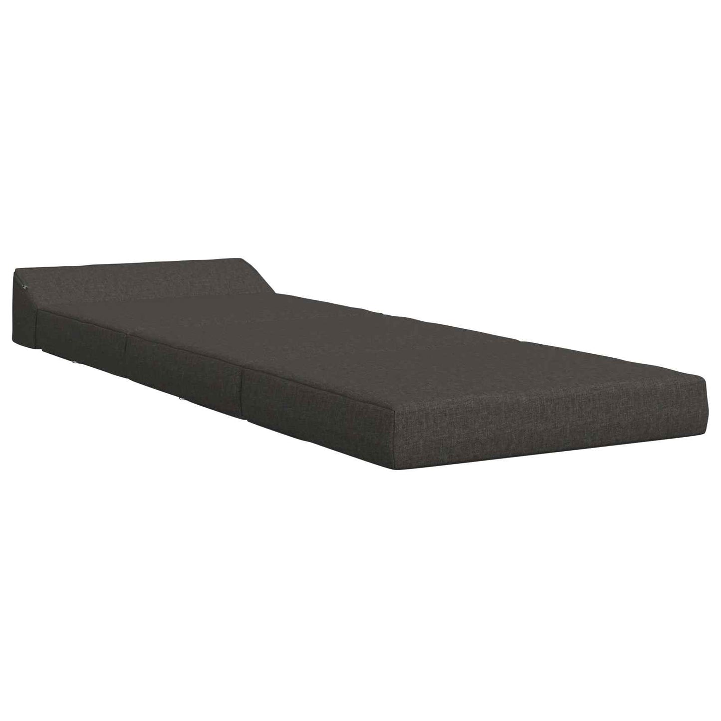 Divano Letto Pieghevole Grigio Scuro 200 x 70 x 10 cm Tessuto