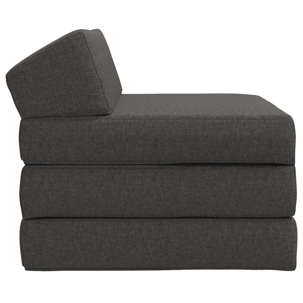 Divano Letto Pieghevole Grigio Scuro 70 x 60 x 49 cm Tessuto