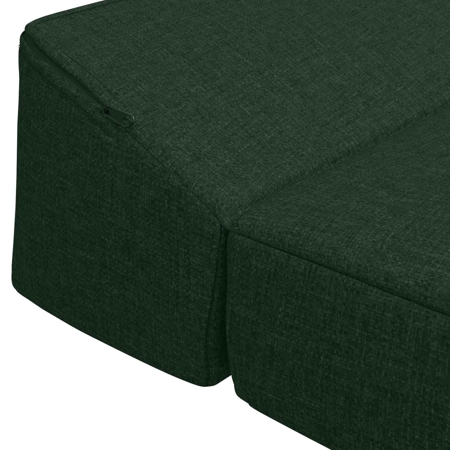 Divano Letto Pieghevole Verde Scuro 200 x 70 x 10 cm Tessuto | homemem39