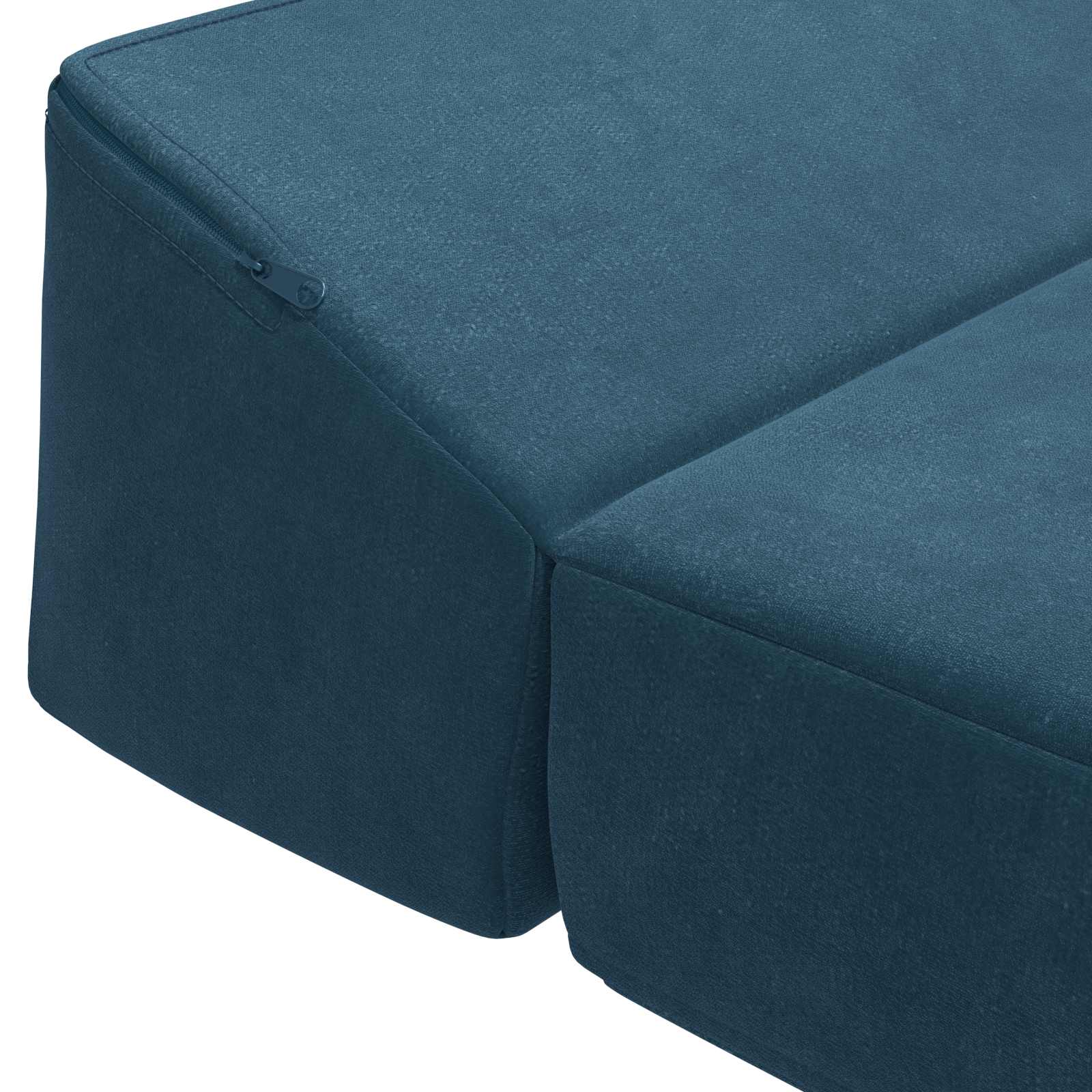 Divano Letto Pieghevole Blu 200 x 70 x 10 cm Velluto | homemem39