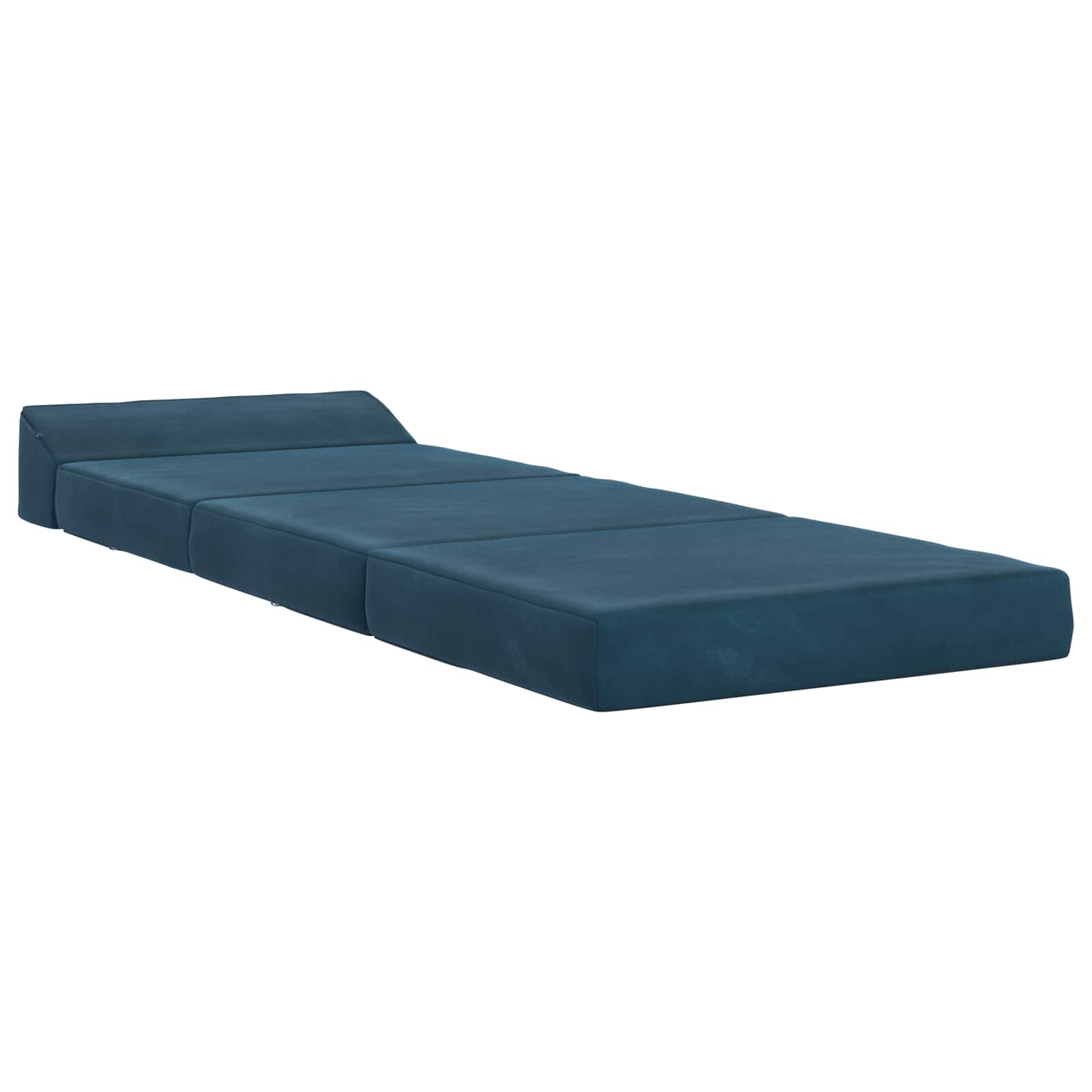 Divano Letto Pieghevole Blu 200 x 70 x 10 cm Velluto | homemem39