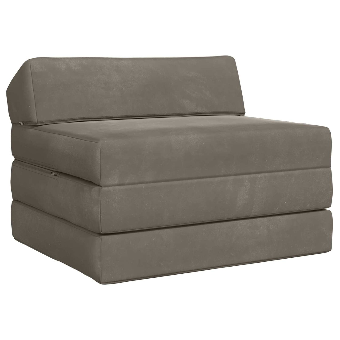 Divano Letto Pieghevole Grigio Chiaro 200 x 70 x 10 cm Velluto | homemem39