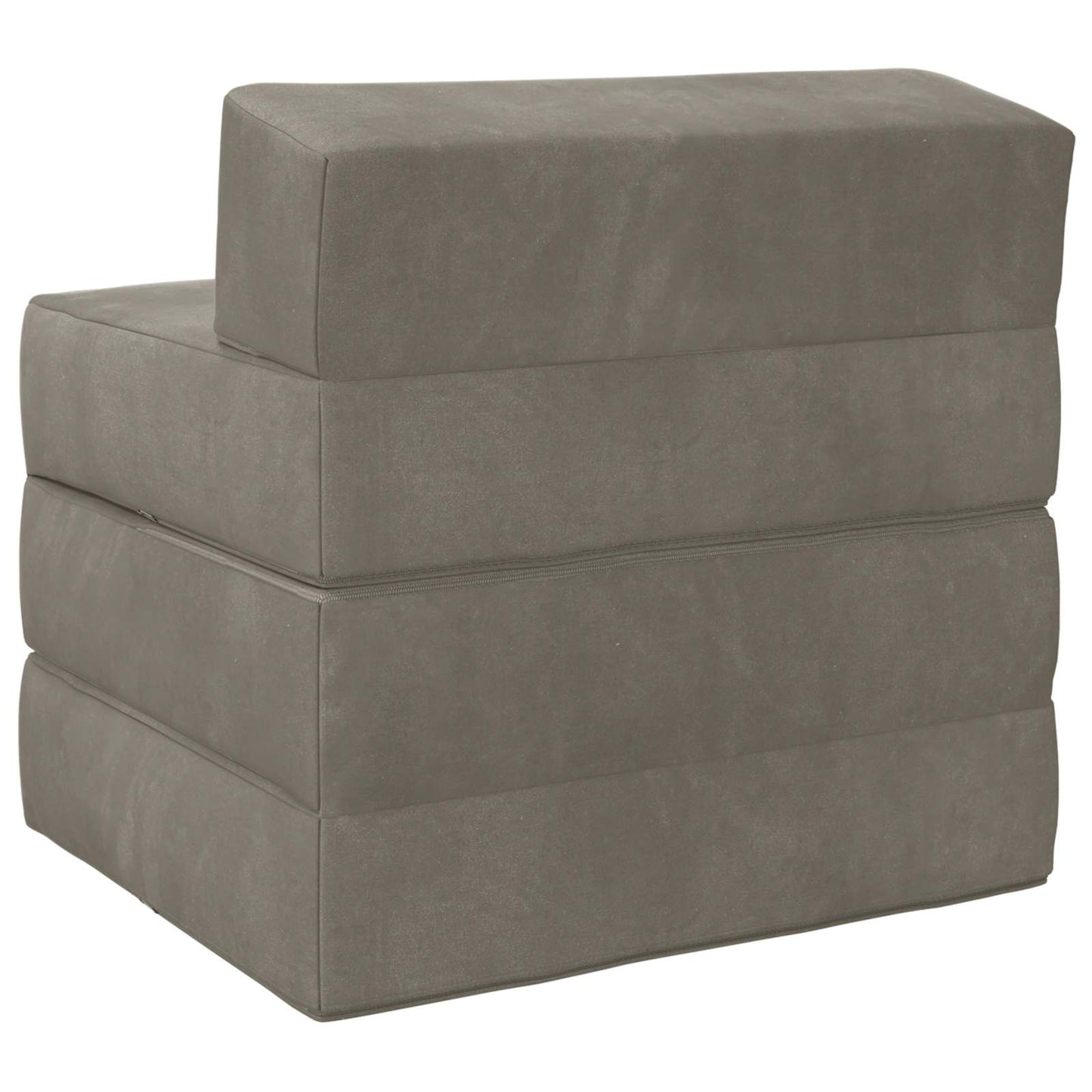 Divano Letto Pieghevole Grigio Chiaro 200 x 70 x 10 cm Velluto | homemem39