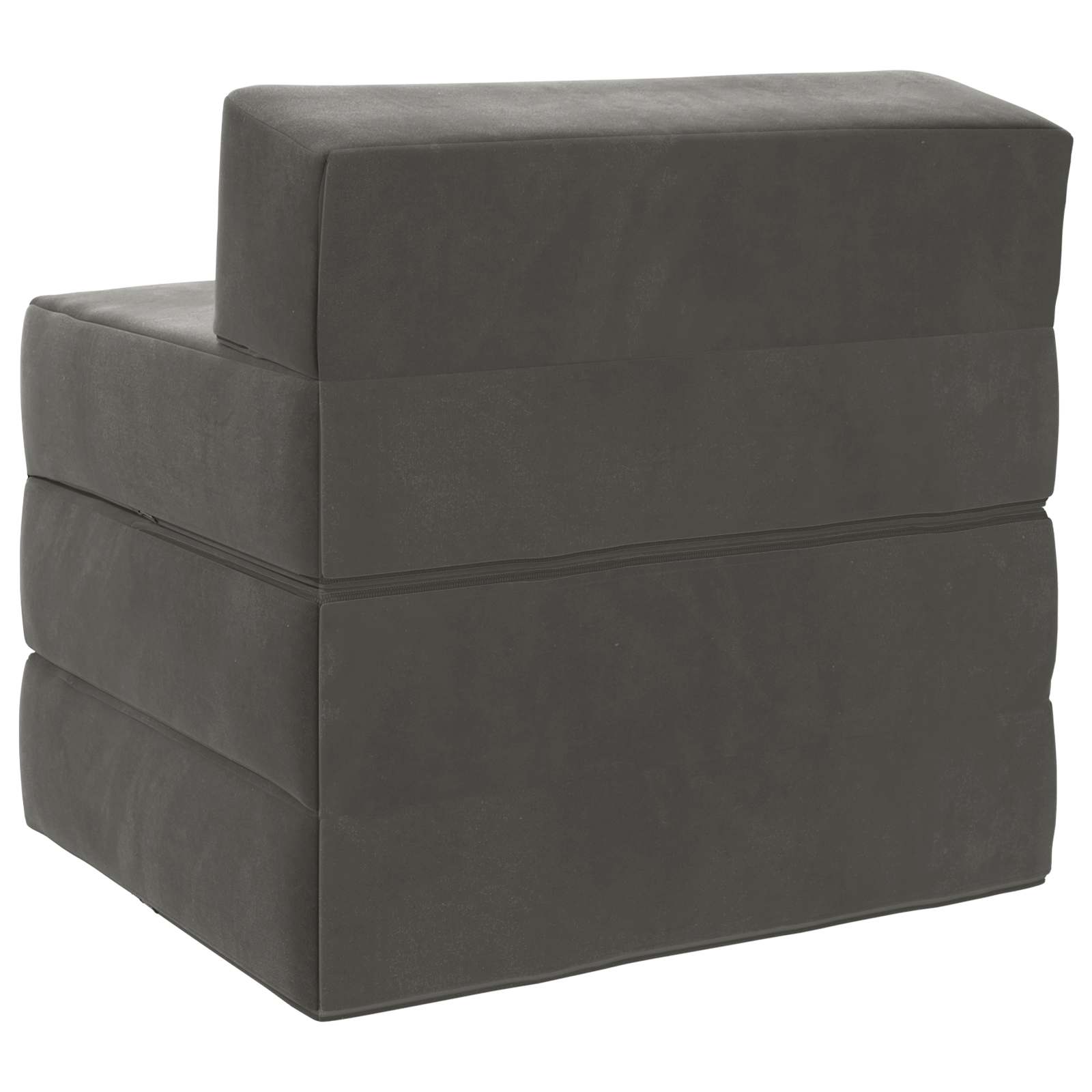 Divano Letto Pieghevole Grigio Scuro 200 x 70 x 10 cm Velluto | homemem39