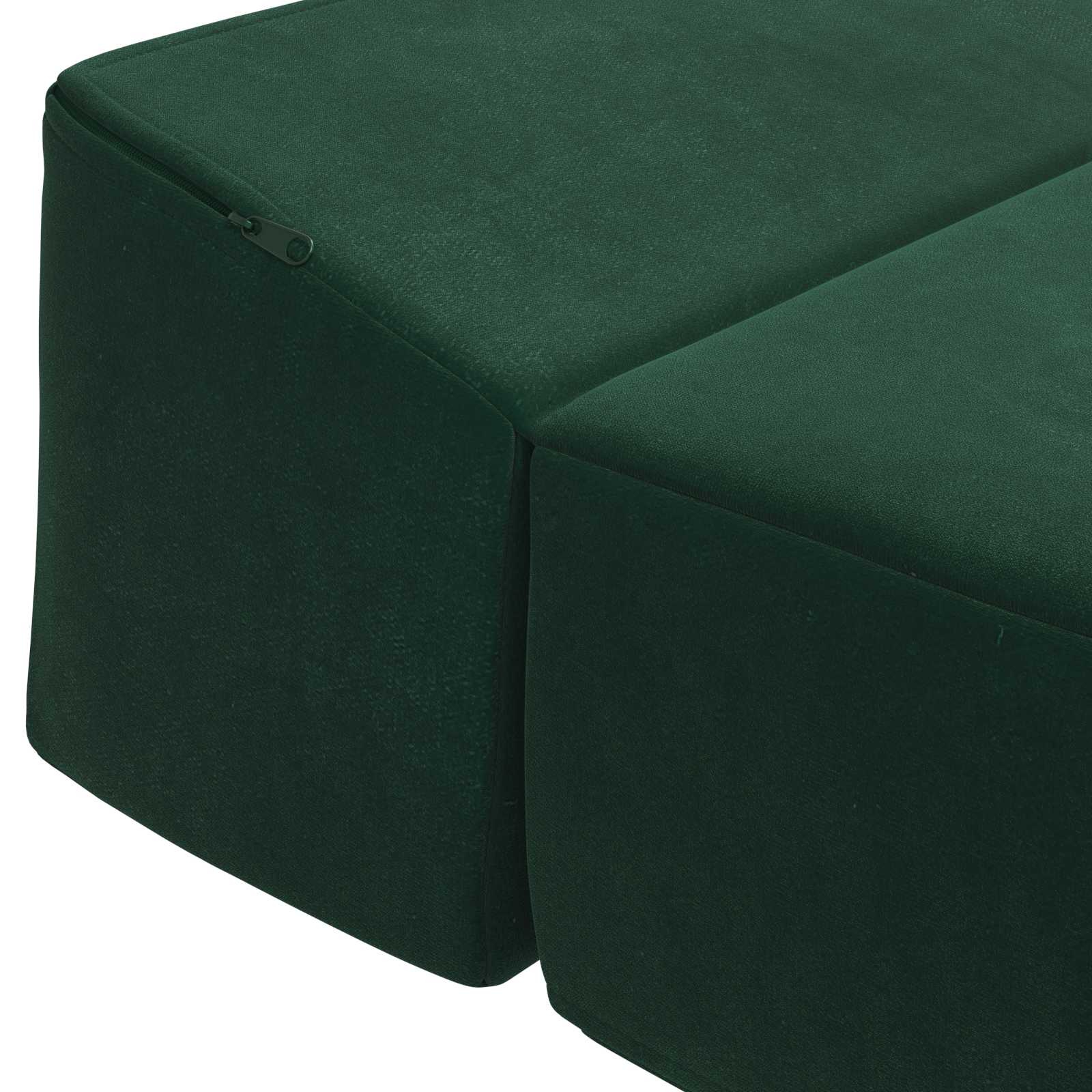 Divano Letto Pieghevole Verde Scuro 200 x 70 x 10 cm Velluto | homemem39