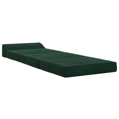 Divano Letto Pieghevole Verde Scuro 70 x 60 x 49 cm Velluto