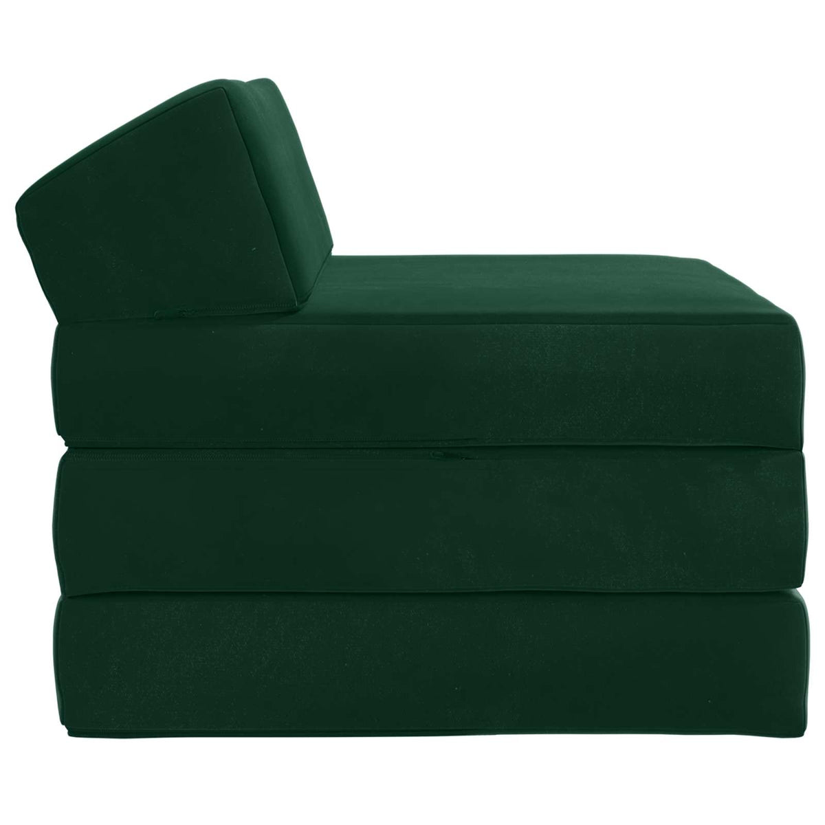Divano Letto Pieghevole Verde Scuro 70 x 60 x 49 cm Velluto