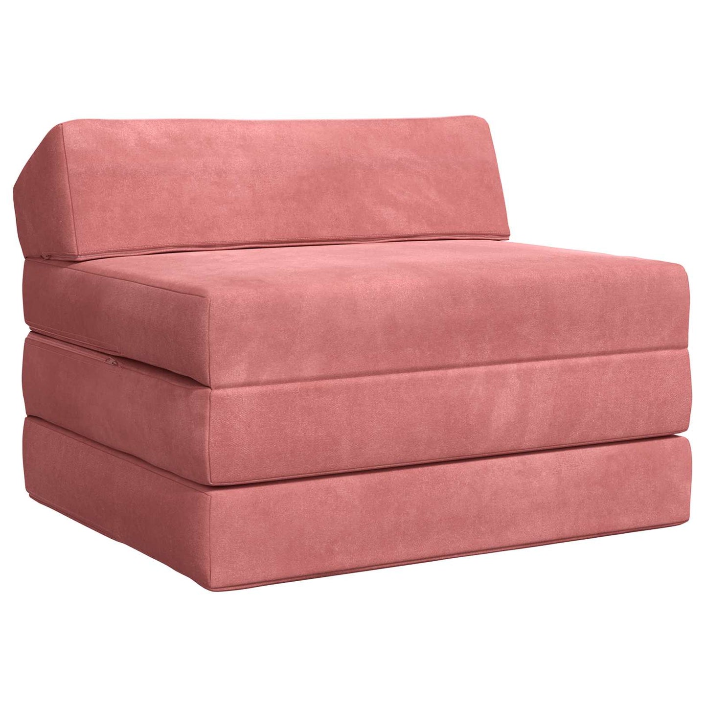 Divano Letto Pieghevole Rosa 200 x 70 x 10 cm Velluto | homemem39
