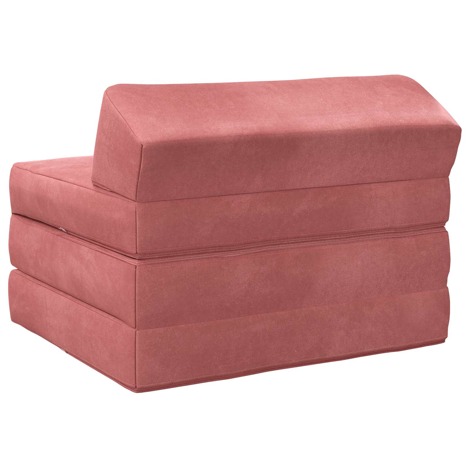 Divano Letto Pieghevole Rosa 200 x 70 x 10 cm Velluto | homemem39