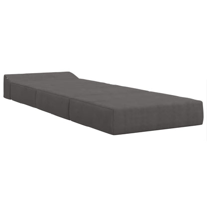 Divano Letto Pieghevole Grigio Scuro 200 x 70 x 10 cm