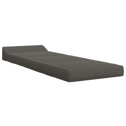 Divano Letto Pieghevole Grigio Scuro 200 x 70 x 10 cm