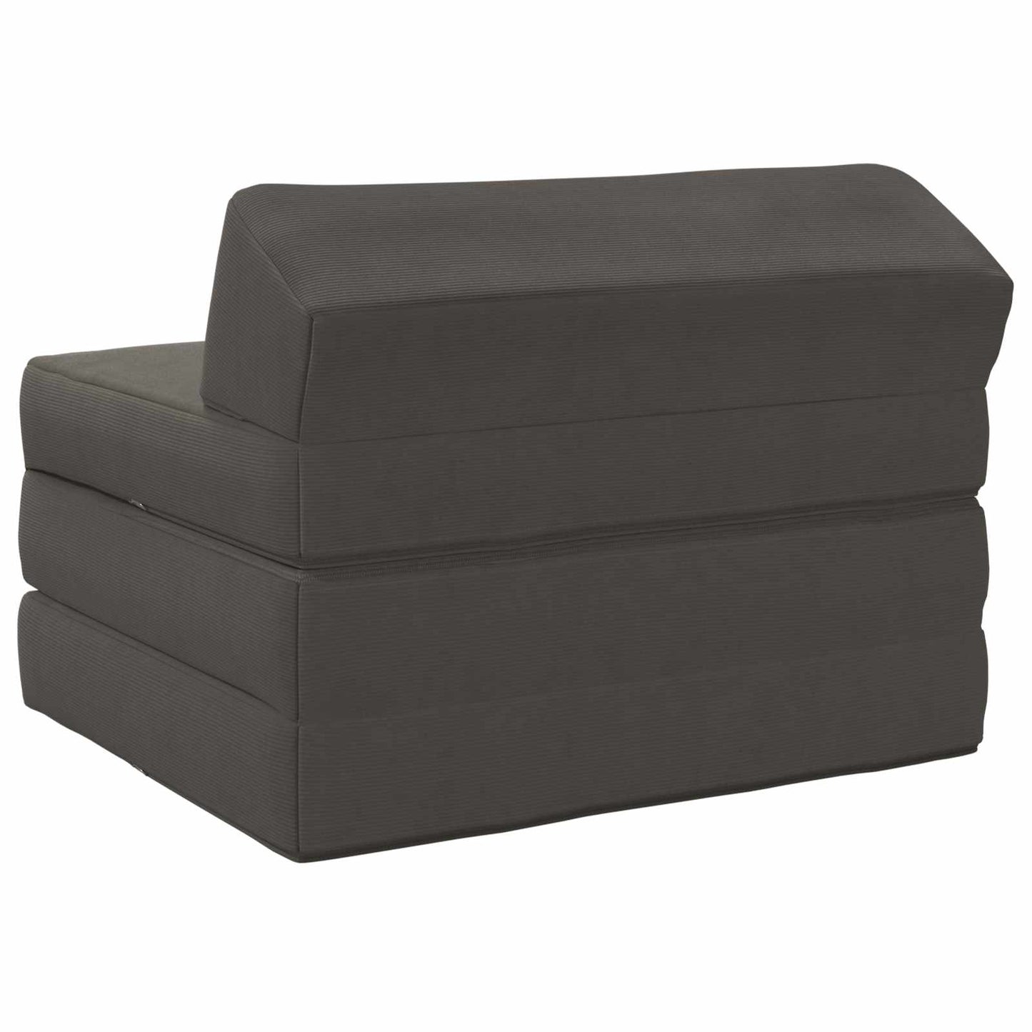 Divano Letto Pieghevole Grigio Scuro 200 x 70 x 10 cm
