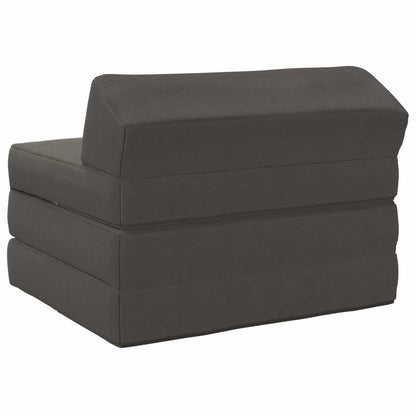 Divano Letto Pieghevole Grigio Scuro 200 x 70 x 10 cm