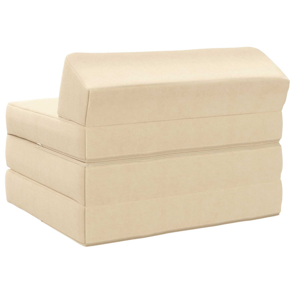 Divano Letto Pieghevole 2 posto Crema 70 x 60 x 49 cm