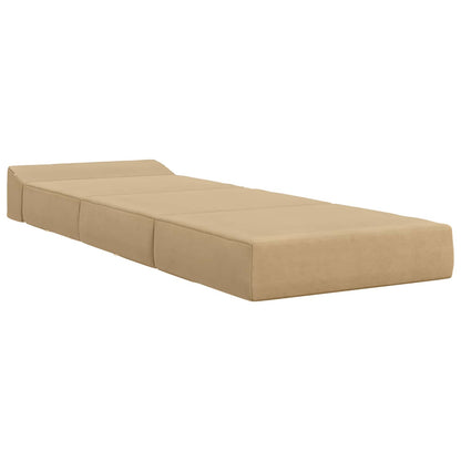 Divano Letto Pieghevole Grigio Verde Chiaro 200 x 70 x 10 cm