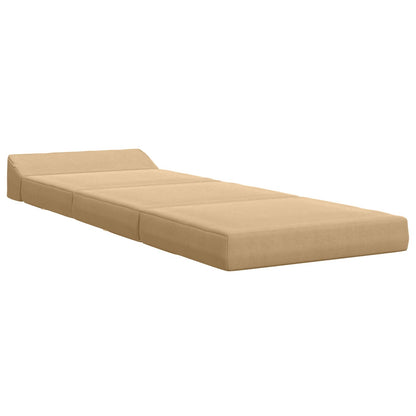 Divano Letto Pieghevole Grigio Verde Chiaro 200 x 70 x 10 cm