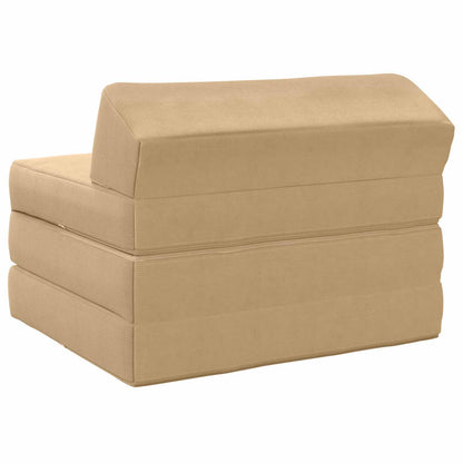 Divano Letto Pieghevole Grigio Verde Chiaro 200 x 70 x 10 cm