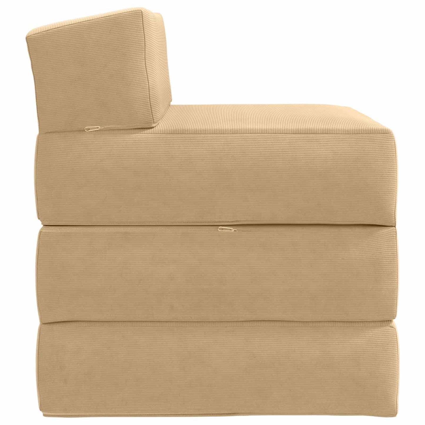 Divano Letto Pieghevole Grigio Verde Chiaro 200 x 70 x 10 cm