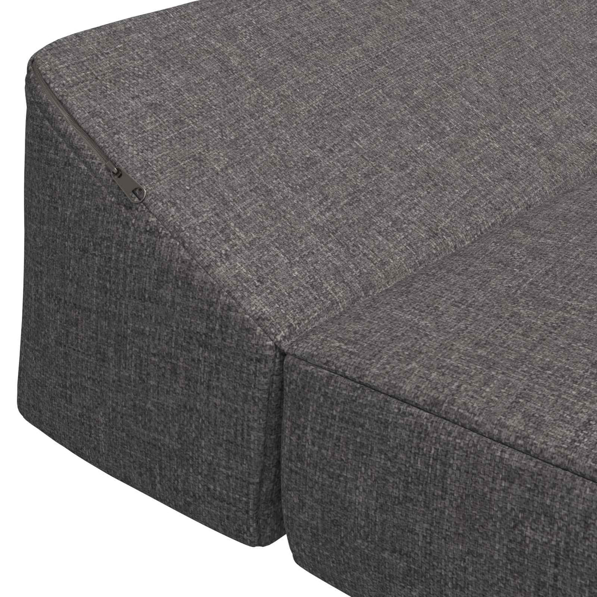 Divano Letto Pieghevole Grigio Chiaro 120 x 60 x 49 cm Tessuto