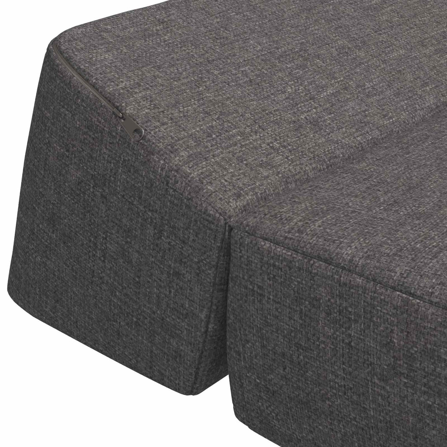 Divano Letto Pieghevole Grigio Chiaro 120 x 60 x 49 cm Tessuto