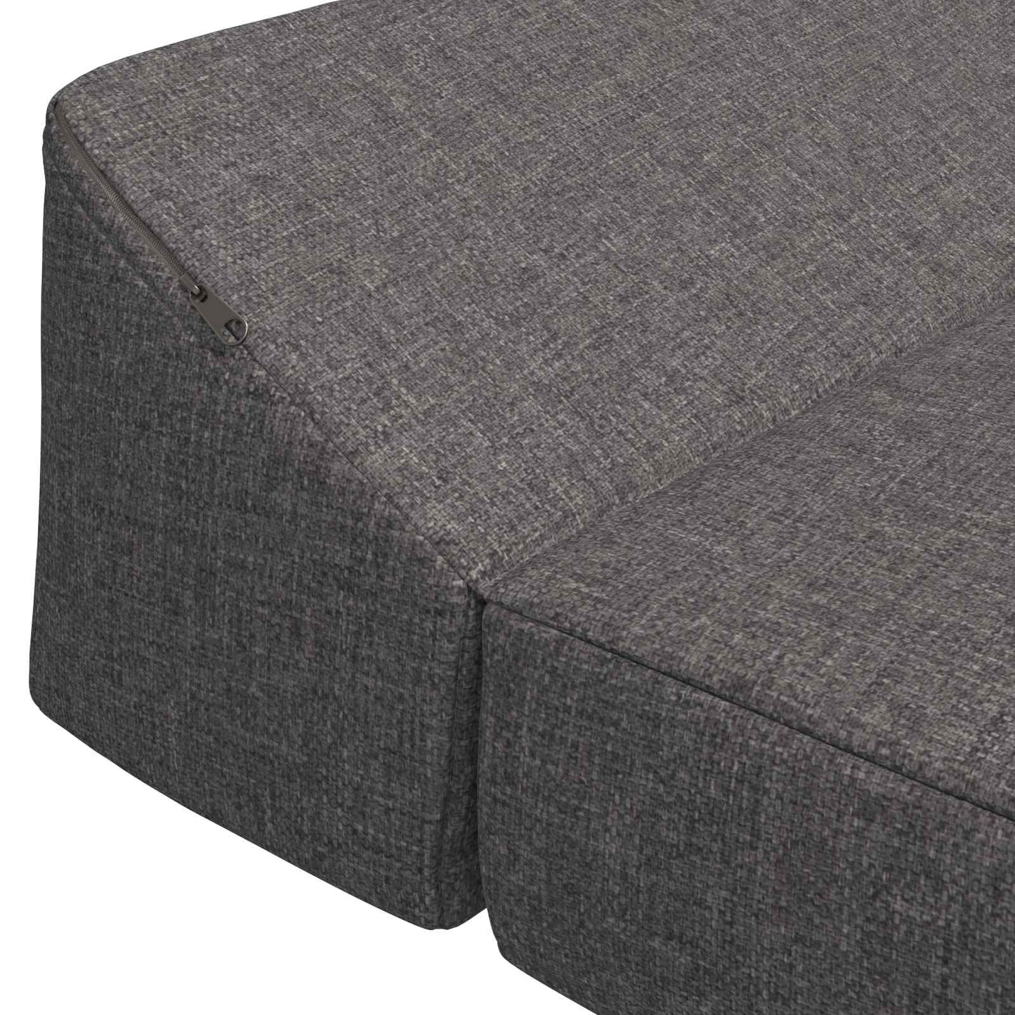 Divano Letto Pieghevole Grigio Chiaro 120 x 60 x 49 cm Tessuto