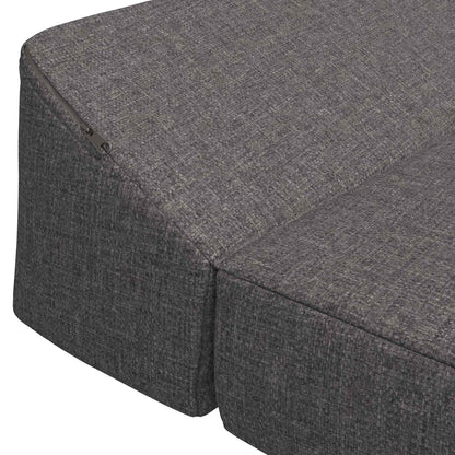 Divano Letto Pieghevole Grigio Chiaro 120 x 60 x 49 cm Tessuto