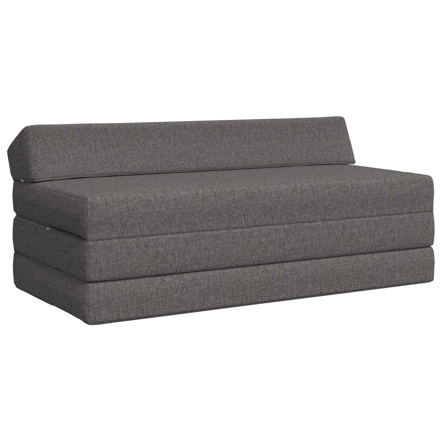 Divano Letto Pieghevole Grigio Chiaro 120 x 60 x 49 cm Tessuto