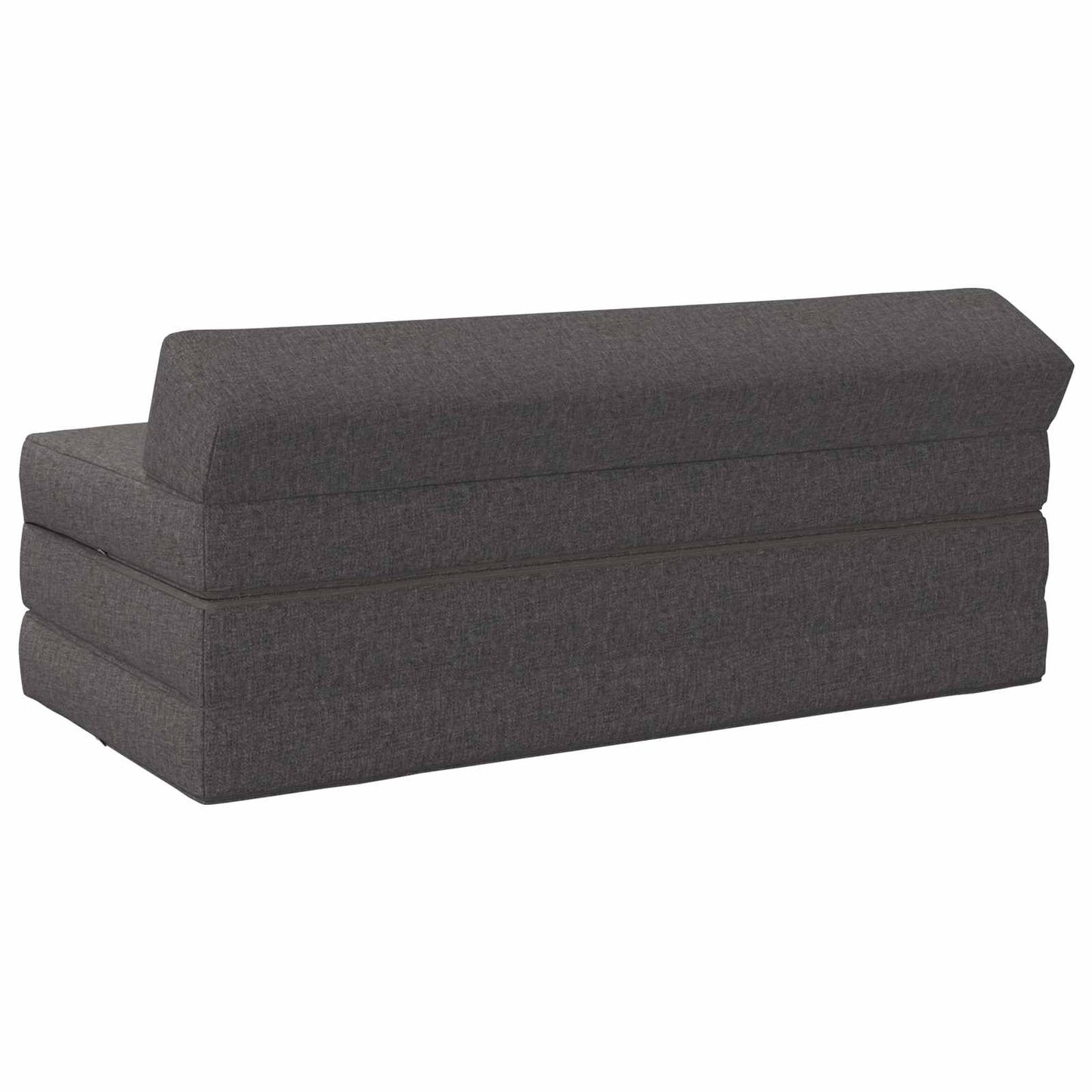 Divano Letto Pieghevole Grigio Chiaro 120 x 60 x 49 cm Tessuto