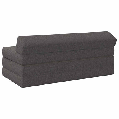 Divano Letto Pieghevole Grigio Chiaro 120 x 60 x 49 cm Tessuto