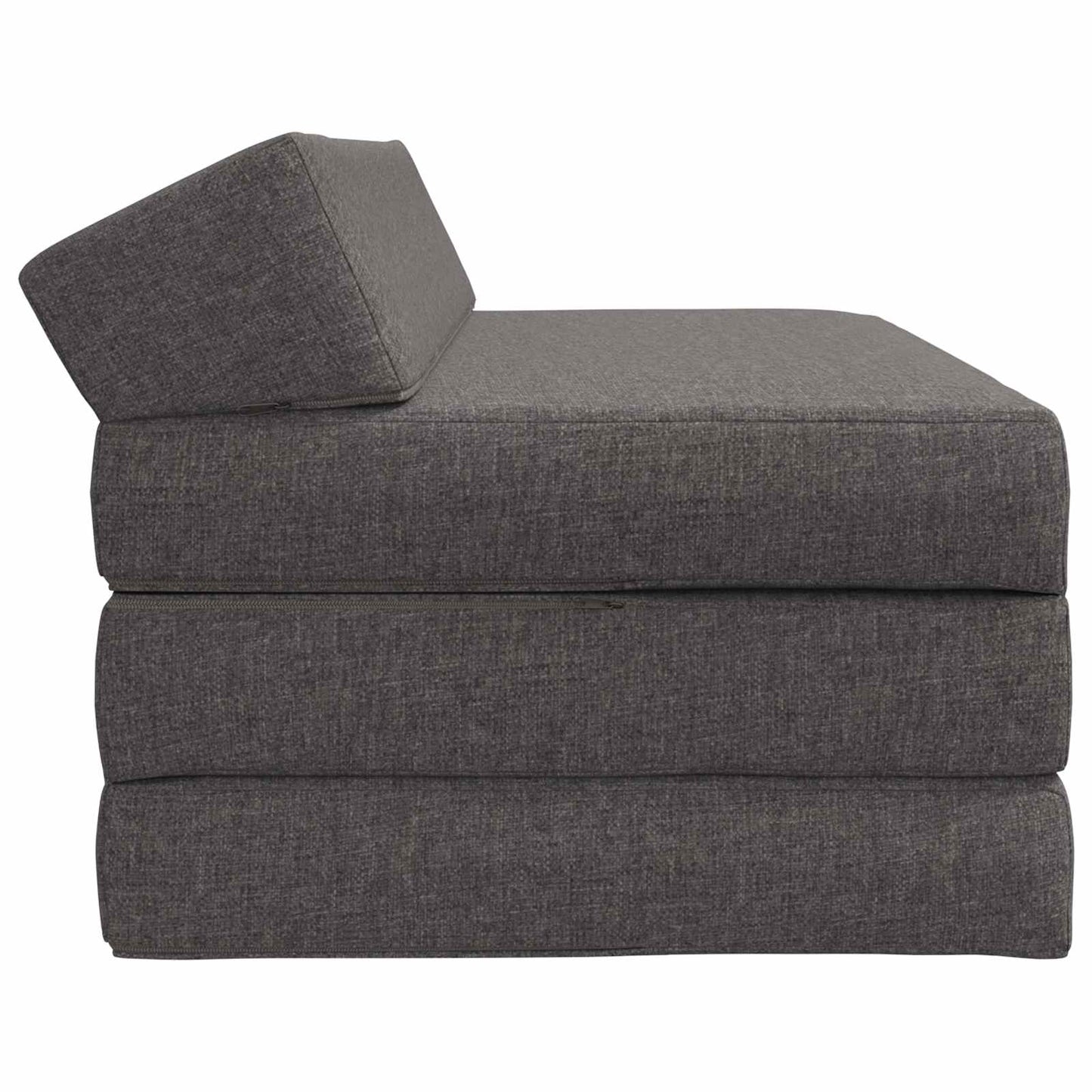 Divano Letto Pieghevole Grigio Chiaro 120 x 60 x 49 cm Tessuto