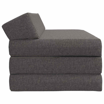 Divano Letto Pieghevole Grigio Chiaro 120 x 60 x 49 cm Tessuto