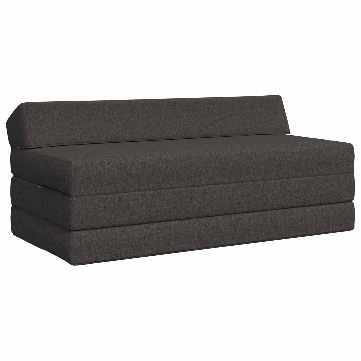 Divano Letto Pieghevole Grigio Scuro 120 x 60 x 49 cm Tessuto