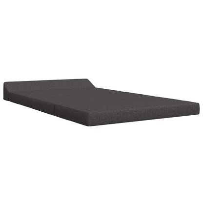 Divano Letto Pieghevole Grigio Scuro 120 x 60 x 49 cm Tessuto