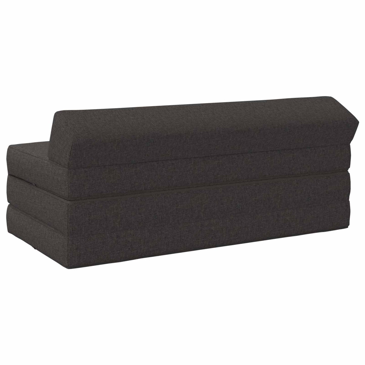 Divano Letto Pieghevole Grigio Scuro 120 x 60 x 49 cm Tessuto