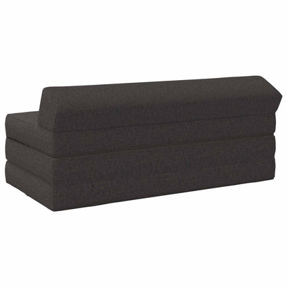 Divano Letto Pieghevole Grigio Scuro 120 x 60 x 49 cm Tessuto