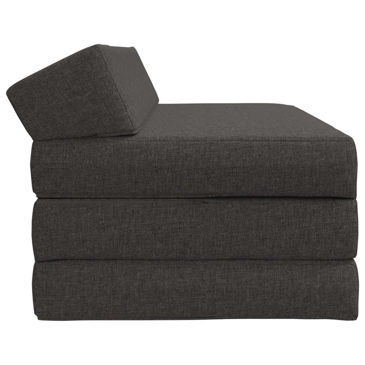 Divano Letto Pieghevole Grigio Scuro 120 x 60 x 49 cm Tessuto