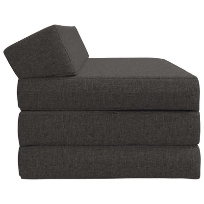 Divano Letto Pieghevole Grigio Scuro 120 x 60 x 49 cm Tessuto