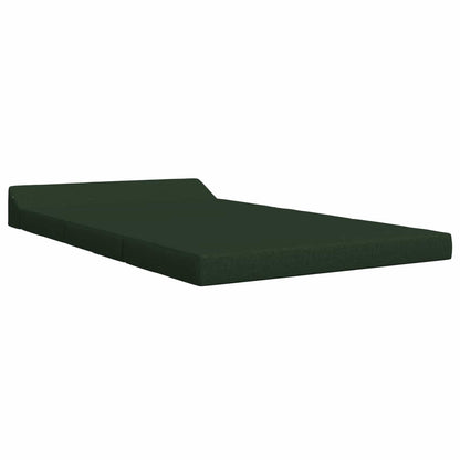 Divano Letto Pieghevole Verde Scuro 120 x 60 x 49 cm Tessuto