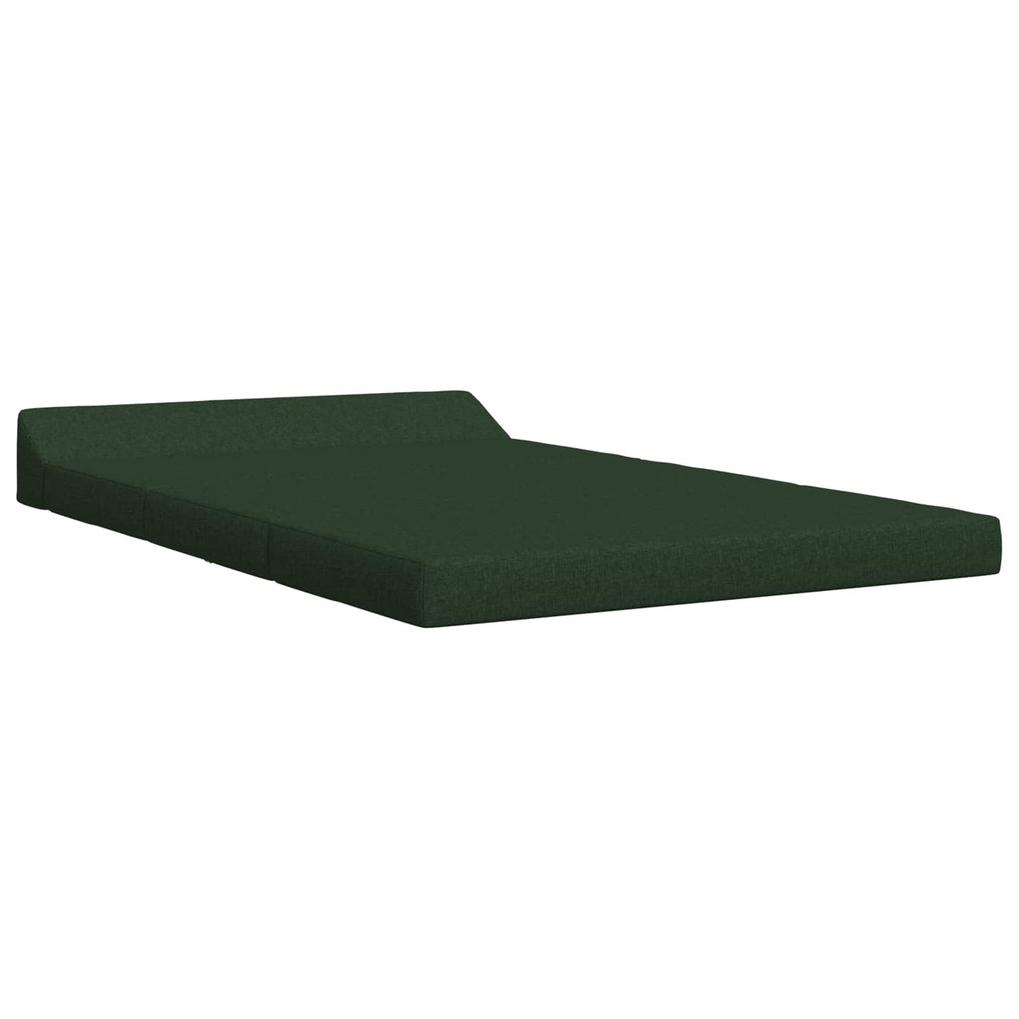 Divano Letto Pieghevole Verde Scuro 120 x 60 x 49 cm Tessuto
