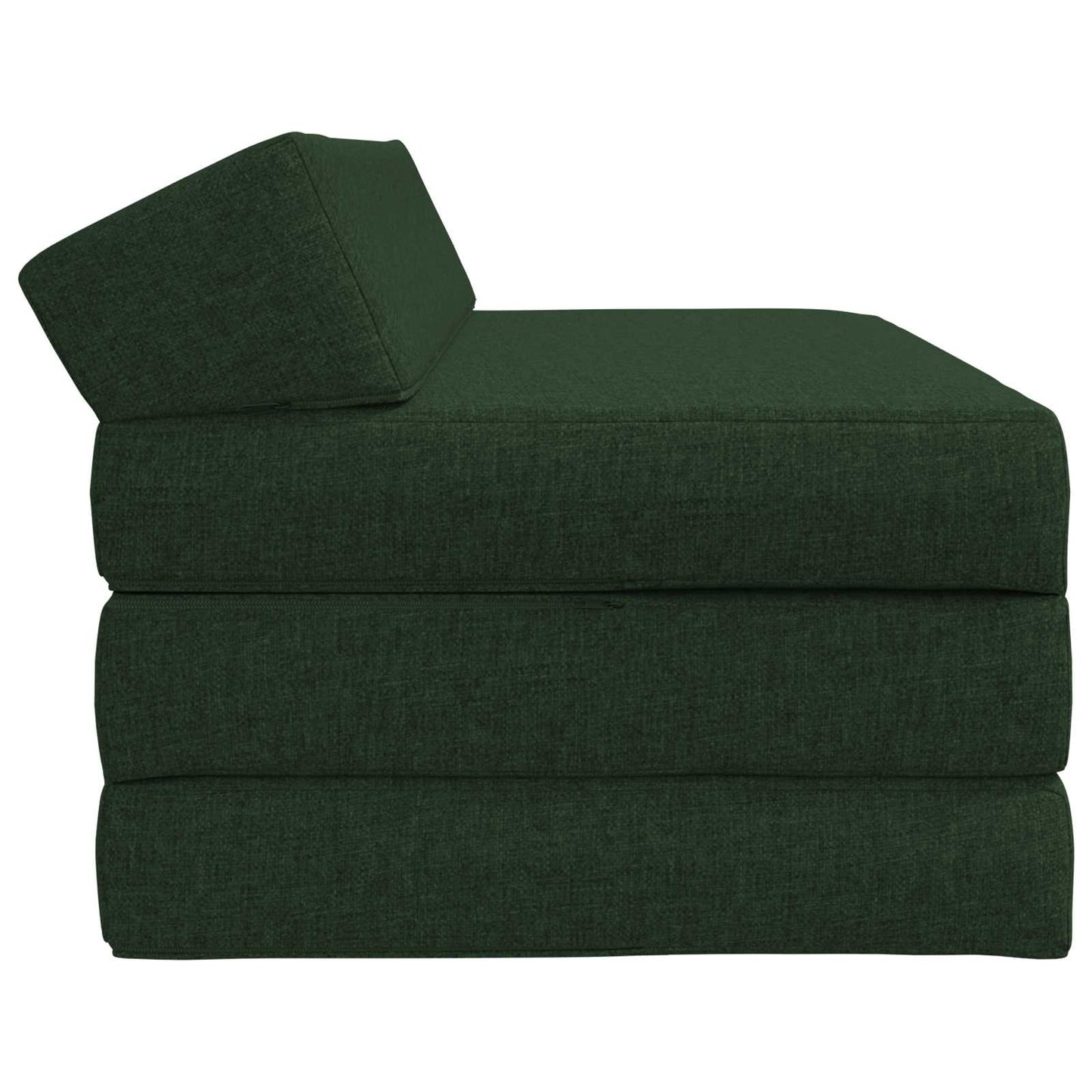 Divano Letto Pieghevole Verde Scuro 120 x 60 x 49 cm Tessuto | homemem39